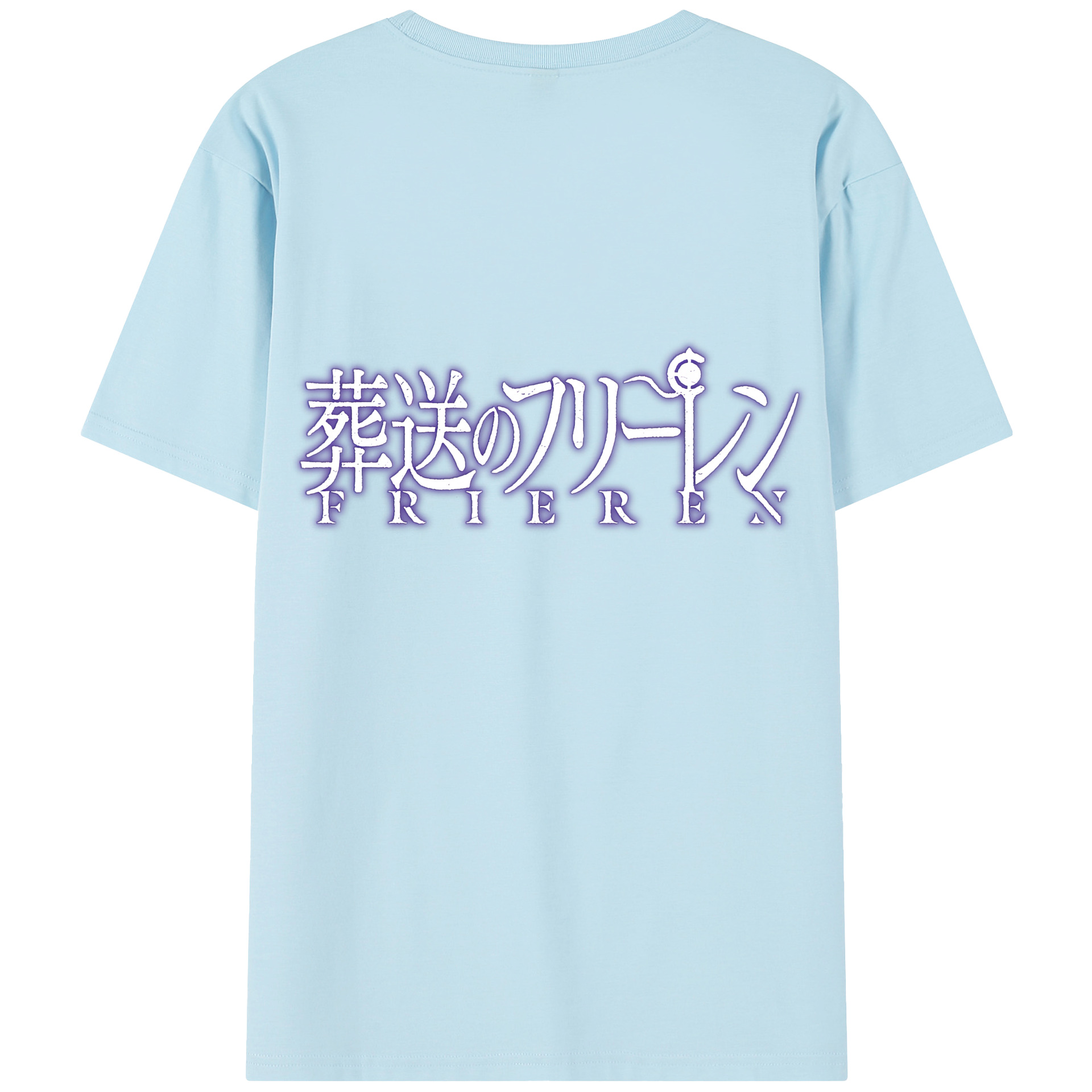 （画像用） 葬送のフリーレン Frieren 綿100％半袖Tシャツ（背面プリント）